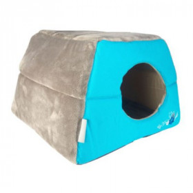 Rogz Igloo Podz Легло за котки във формата на иглу в син цвят и размер 41x41x30 см